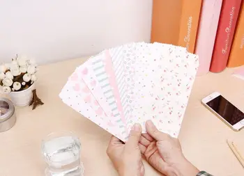 5 бр./ПАКЕТ Нов креативен cartoony романтична плик за подарък под формата на картичка за scrapbooking в корейски стил statonery papelaria