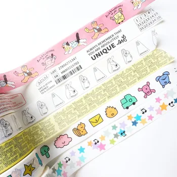 Музикална нота от фэнтезийного карикатура Ins Декоративна тиксо, маскирующая лента Васи, стикер за scrapbooking етикет за японски канцеларски материали