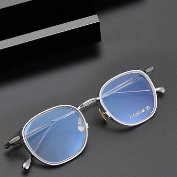 2023 Персонализирани Кръгли Титанов Очила В Рамки За Мъже Жени При Късогледство Оптични Предписани Очила В Рамки Елитен Марка Ретро Очила