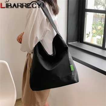 Однотонная дамска чанта за през рамото от висококачествен найлон с голям капацитет, нова дамски студентски чанта, многофункционални дамски чанти през рамо