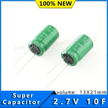 2 елемента НОВ 10Е 2.7 V Super capacito 2.7 V 10Е 13x21 mm 13*21 мм суперконденсатор Цилиндрични клетки Резервен кондензатор