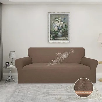 Водоустойчив калъф за мека мебел за хол Регулируема калъф за дивана Участък-жаккардовый Еластичен Разтегателен калъф за дивана на 1/2/3/4 места