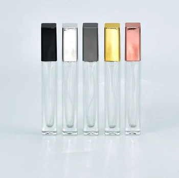 Парфюм с обем от 10 МЛ, Празен стъклен флакон-спрей Прозрачен козметични контейнер