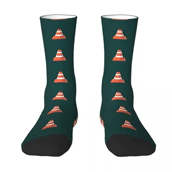 Чорапи All Seasons Crew, сладко оранжево-бели чорапи със защитно тънки, ежедневни дълги чорапи Harajuku за мъже и жени, подарък за рожден ден