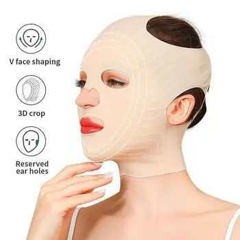 3D множество маска за лифтинг на лицето, превръзка за отслабване, средство за грижа за подтяжкой, V-образен маска за лице Sleeping face Beau G6M2