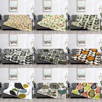 Цветни Одеяла, Топли Фланелен Средата на Века Модерни Многоствольные Наметала за Дома на Дивана в Спалнята