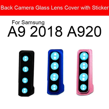 Заден Обектив на Камерата за Обратно виждане С стикер За Samsung Galaxy A9 2018 SM-A920F A920 Подмяна на Стъклени Капаци Обхвата на Камерата на резервни Части за Ремонт на