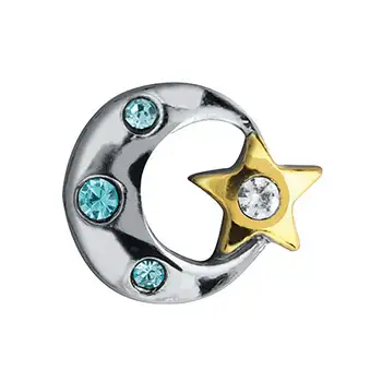 Сватбени плаващи висулки във формата на звезди и Луната от 10шт кристал за хола стъклен медальон, огърлица, гривна, часовник