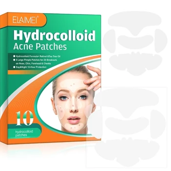 5 в 1 Гидроколлоидные петна от акне, грижи за кожата на лицето за жени, преносими за употреба D0UE