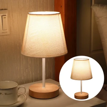 1 бр. лампи Маса от масивно дърво с подсветка DC 5 v, Декоративна нощна лампа за спални, лесен, креативен дистанционно управление, Малка нощна светлина