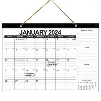 Календар на 2024-25 18-Месечен две годишен Планер Тенис на Месечен календар Практичен Настолен Планер 2024-2025 година. Компактен бележник за водене на записки