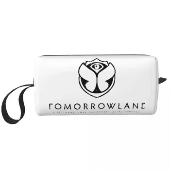 Музикален фестивал Tomorrowlands Голяма косметичка с цип, пътни козметични чанти, електронна танцова унисекс чанта за съхранение