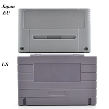 Преносим пластмасов корпус игра касета за игралната конзола SNES card 16bit game card shell (Версия за САЩ / JP/EU)