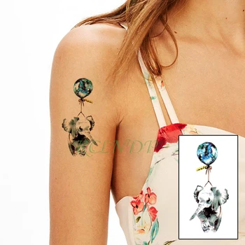 Водоустойчив Временни Татуировки етикети полет слон фалшива татуировка флаш татуировка ръка, крак, ръка боди-арт за момичета жените дама мъже