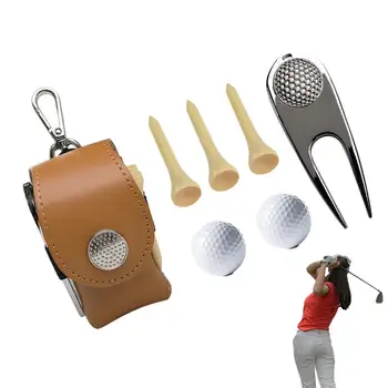 Мини чанта за голф, 1 бр. топка за голф, малка поясная чанта, чанта за носене на топка за голф, държач, професионален кука за съхранение, поясная чанта