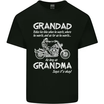 Opa Oma Biker Motorrad Herren Baumwolle T-Shirt
