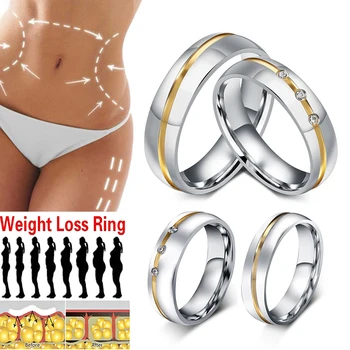 Модерен пръстен за двойки, диамантен пръстен, пръстен за отслабване, стимулант Пръстен за отслабване, пръстен за грижа за здравето, ремък за отслабване, фитнес за отслабване