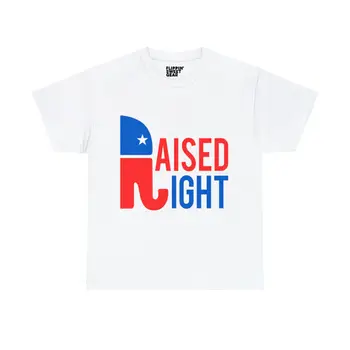 Тениска с изображение на консервативната републиканска партия с приповдигнато прав ръб и дълги ръкави