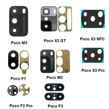 1бр Нов За Xiaomi Poco F3 M3 X3 F1 F2 Pro 4G 5G NFC GT Задната Камера за Обратно виждане Стъкло С Лепило Стикер Лепило Pocophone