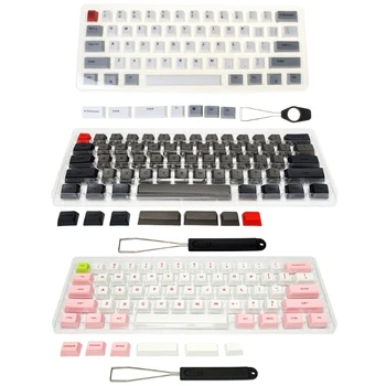 Набор от ключове 61 от ПБТ с дебелото покритие за механична геймърска клавиатура GK61 SK61 с набор от съемников