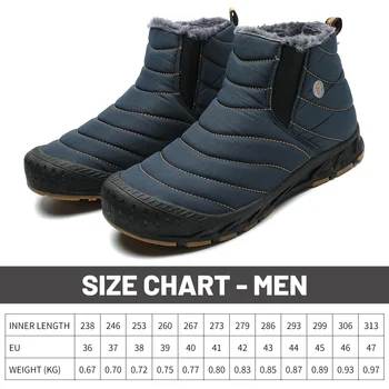2023 Нови Улични снегоходки голям размер Памучен Мъжки обувки обувки, Мъжки обувки за ски Обувки за мъже