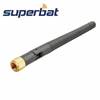 Superbat 5,8 Ghz Omni 3dBi WIFI Антена RP-SMA Конектор за Безжичен Рутер Сива Гумена Антена Ducky