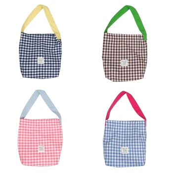 GD5F Холщовая чанта-купувач, ежедневна чанта, чанта за пазаруване с голям капацитет, чанта през рамо за жени, модерна чанта за момичета, дамска чанта