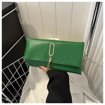 Зелена дамска вечерна чанта 2023 за парти, банкет, дамски чанти през рамо, сватбен клатч, дамска чанта, чанта за момичета, в Чантата си-плик за монети