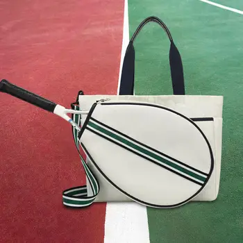 Тенис чанта-тоут, тенис чанта, Подвижна стойка за тенис, спортна чанта за съхранение на ракети за пиклбола, водоустойчива чанта за ракети