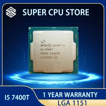Процесор INTEL I5 7400T LGA 1151, 14 нм, 2.4 Ghz, 35 W, QS, компютърен процесор