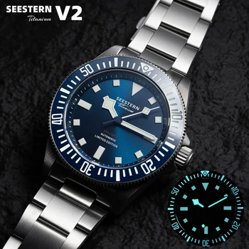 2023 SEESTERN Модерен Мъжки часовник от Титан За Гмуркане Автоматични Механични Ръчни часовници ST2130 Механизъм Водоустойчив 20Bar Super Lume