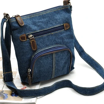 Чанта през рамо за жените, ежедневните дънкови чанти, модни дамски чанта през рамото си, пътна чанта, джоб, дамска чанта-тоут, Куриерска чанта