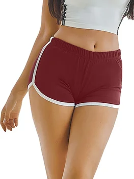 2023 Летни Дамски Къси панталони, всекидневни обикновена шорти за бягане в американския ретро стил, женски улични шорти Y2K с еластичен ластик на талията