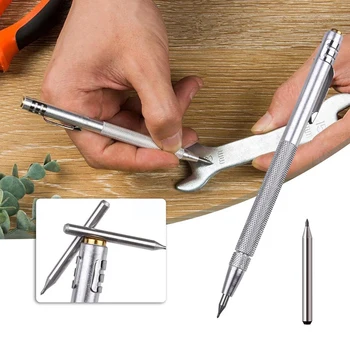 Diamond метална писалка писалка за гравиране, стилус от волфрамов карбид, дръжка за чертане върху стъкло, керамика, дърво, ръчни инструменти за чертане