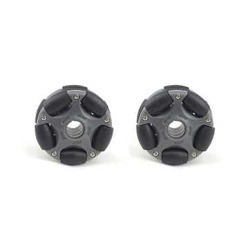 2 елемента 58 mm Пластмасово Универсално Колело За Комплект Робот Серво Omni Wheel 14135