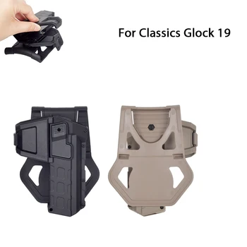 Тактически G19 Глок 19 с оружейным фенерче XC1 XC2, поясная чанта за дясната ръка, пистолетная кобур за ловно оръжие, аксесоар