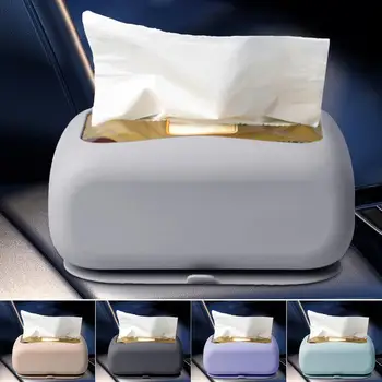 Кутия за салфетки, за многократна употреба силикон държач за кърпички с вендузата, правоъгълен диспенсер за хартиени кърпички, хартиени кърпи за ръце, влажна кърпа