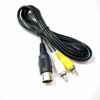 висок клас AV-аудио-видео кабел 2 елемента за SEGA Mega Drive, 1 RCA кабел за Genesis 1