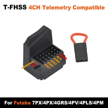 FUTABA T-FHSS 4-канален Приемник, Съвместим с Телеметрией, Безантенный Dasmikro с висока скорост на 2,4 Ghz За 4PX 4PXR 4PLS 4PV 4PM 3PV 7PX