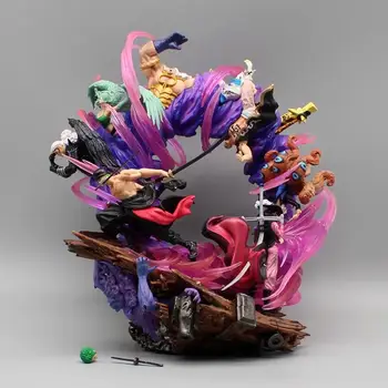 24 см Цели Аниме Фигурка Roronoa Niki King Mihawk GK Статуя на Заместник-Император PVC Фигурка Колекция Модел Играчки Подарък
