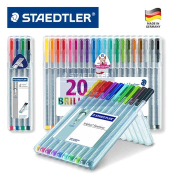 Германия Гел химикалка STAEDTLER Color Fiber 334 SB20 4 | 10 | 20 Гел химикалка Color Secret Garden GD Awards Продукт 1 комплект
