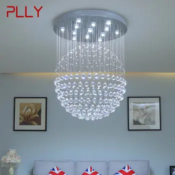 Модерен кристална окачен лампа LED Creative Luxury Окачени Светлини Полилей за дома Дневна Трапезария Спалня