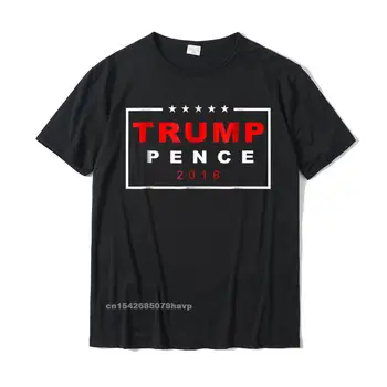 Мъжка Тениска С Модерен Логото На Тръмп Pence 2016, Лидер На Продажбите, Тениски В Стил Хип-Хоп, Памучен Тениска За Мъже, Персонални
