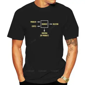 Новоприбывшая тениска Върховете Мъжка Тениска инженеринг сарказъм by product Fit Надписи, Памучен Мъжки t-shirt ежедневни тениска Върхове за възрастни