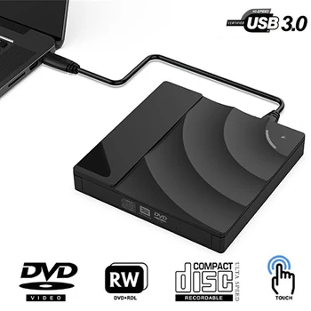 Преносим високоскоростен оптичен диск USB 3.0 CD, DVD-RW, устройство за четене на външни тънки дискове, настолен КОМПЮТЪР, лаптоп, рекламни DVD-плейър за таблети