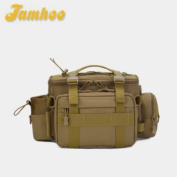 Многофункционална градинска поясная чанта Jamhoo, водоустойчив риболовна чанта, чанта през рамо, спортен колан и раница, найлонови примамки, кутия за съхранение на екипировка