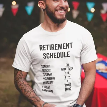 Тениски с принтом график за пенсиониране, забавни подаръци за пенсиониране, ризи за мъже, ежедневни блузи от чист памук, не изчезват, лятото, есента и тениски
