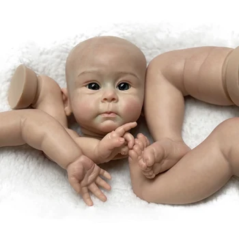 Attyi Huxley 20-22 инча Твърди Силиконови Подмладена Комплекти Кукли Bebe Ръчно Рисувани САМ В Разглобено Формата За Новородени bebê преродения